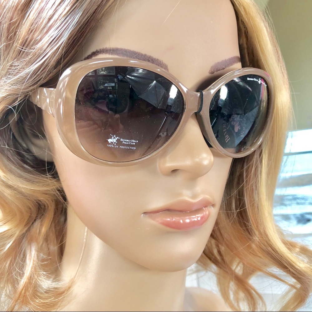 Beverly Hills Polo Club Taupe Sunglasses🐎 - Picture 1 of 8